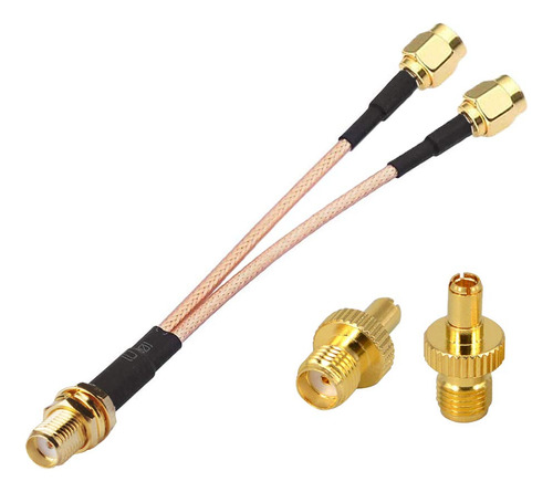 Redyutou Sma Hembra A Doble Sma Macho Cable Plitter Combinad