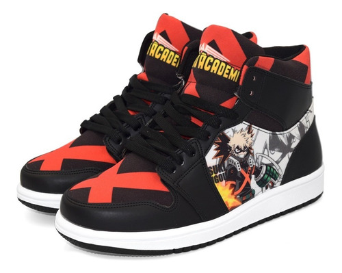 Tenis Katsuki Bakugou My Hero Academia Hi Top / Botin / Bota