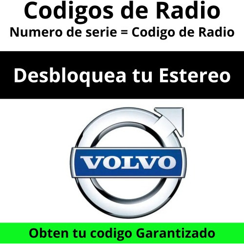 Códigos De Radio Volvo - Desbloqueo De Estéreo