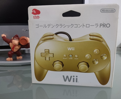 Nintendo Wii Pro Controller Gold **nvo** Club Nintendo 