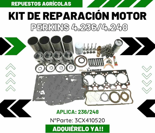 Kit De Reparación De Motor Perkins 4.236/4.248