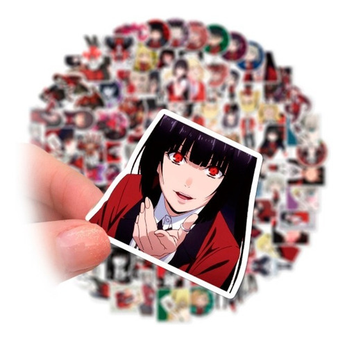 Calcomanias Stickers Kakegurui Manga Anime X12und Surtido