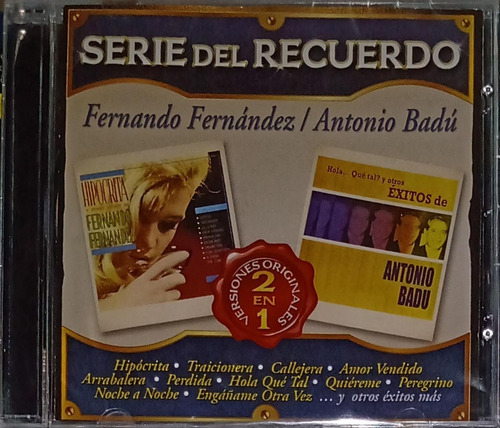 Fernando Fernández / Antonio Badú - Serie Del Recuerdo