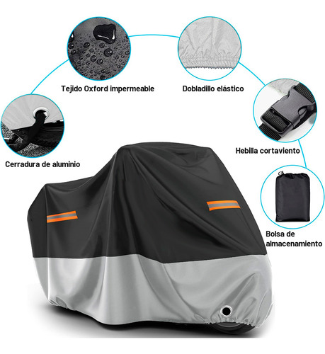 Cubierta De Motocicleta Solar Impermeable Para Todo Clima