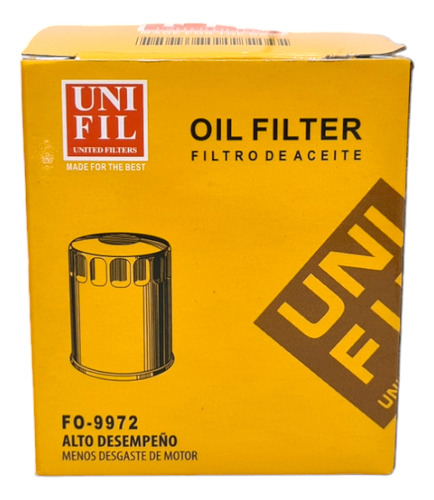 Filtro Aceite Para Highlander 3.5 14-2022 Fo-9972 04152yzza1