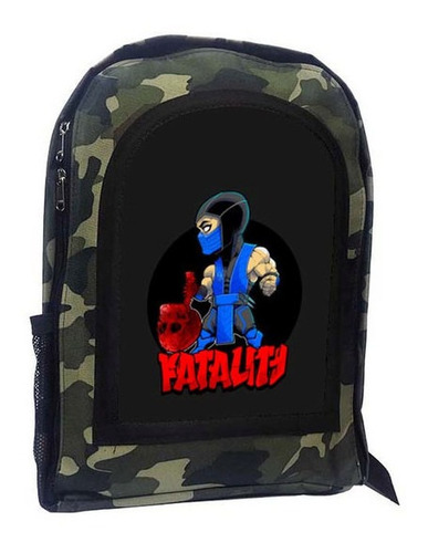 Mochila Camuflada Mortal Kombat A45