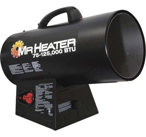 Calentador De Cañon Mr. Heater, 75-125,000 Btu. M Color Negro