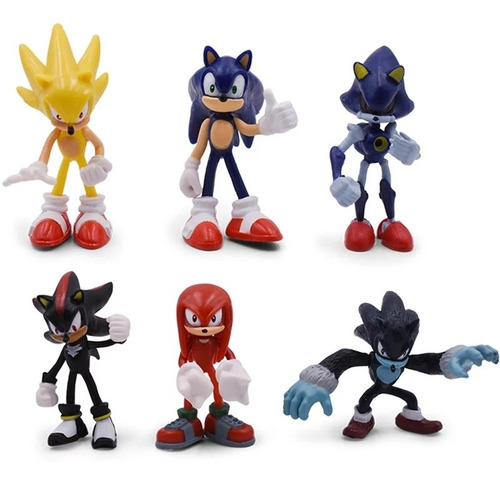 Sonic Mini Set Shadow, The Werehog,  Metal ,tails Figuras
