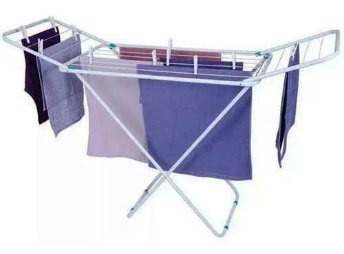 Tendedero De Pie Plegable Acero 8 Mts Ropa Mor - Garageimpo