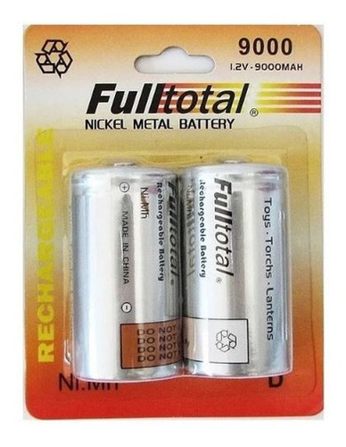 Imagen 4 de 6 de 2 Pilas D Grande Recargabl 9000mah Multi Cargador Display