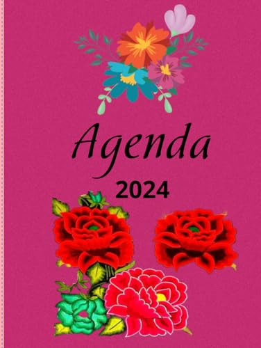 Agenda Semanal Planificador Con Espacio De 12 Meses 2024, Co