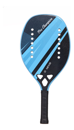Kit Raquete Beach Tennis Fibra De Carbono Com 3 Bolinhas