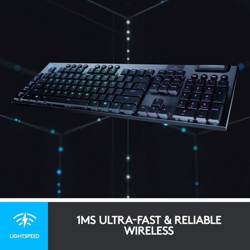 Teclado Mecánico Logitech G915, Inalámbrico, Perfil Bajo