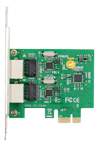 Tarjeta De Red Nic 2 Puertos Gigabit X-media Pci-e X1 + Lp