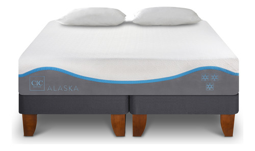 Cama Europea Alaska King + Almohadas