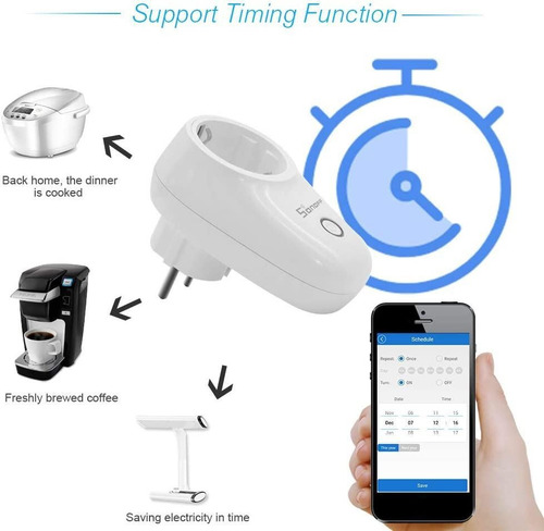 Imagen 5 de 7 de Sonoff Toma De Corriente Schuko Smart S26 Macrotec