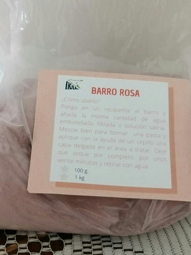 Barro Rosa 1 Kg