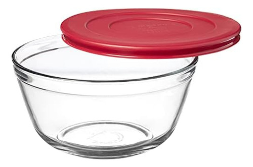 Tazones Para Mezclar De Vidrio Con Tapas Anchor Hocking, Cer