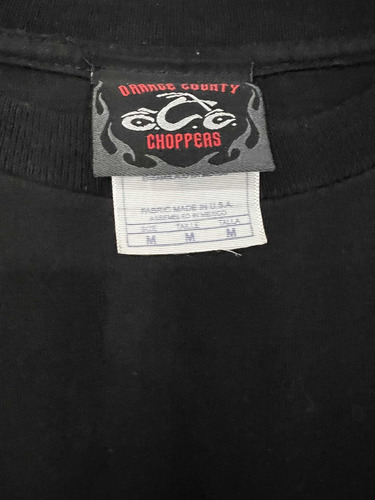 Playera American Chopper Occ Color Negra. (Usado)