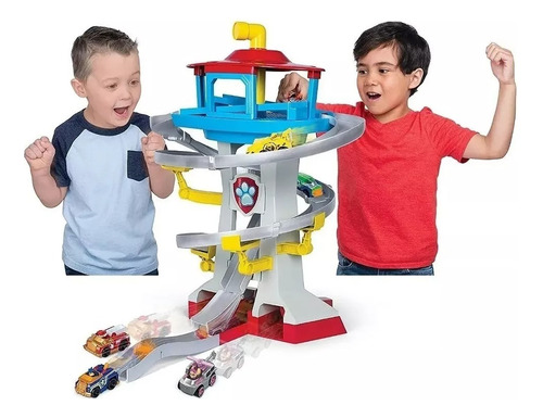 Paw Patrol Torre Vigilancia Pista Adventure Bay Rescue Metal