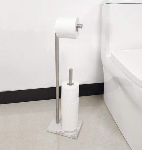 Soporte De Papel Higiénico De Pie Con Reserva, Diseño De Bas