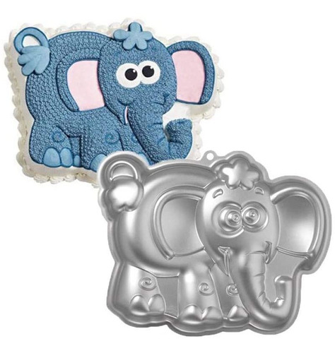 Knhykxd Molde Pastel Forma Elefante Aleacion Aluminio Para