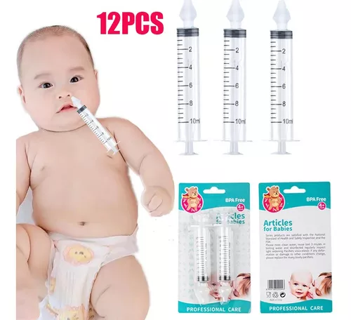 Jeringa Profesional De Lavado Nasal Para Bebés Rinitis 12pcs