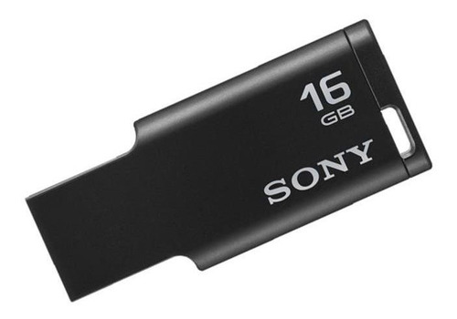 Mini pen drive Sony USM16m2 Plug & Play de 16 GB, color negro