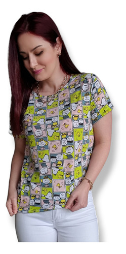 T-shirt Blusinha Camiseta Moda Feminina Divertida Colorida