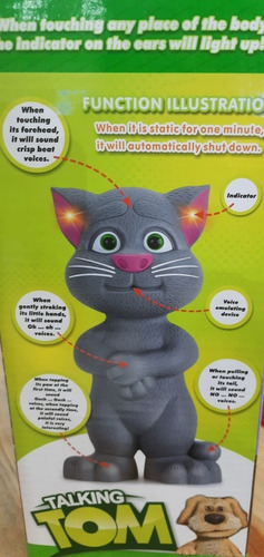 Imagen 3 de 4 de Gato Tom Habla Juguete Para Niños