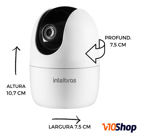 Camera De Segurança Wifi Im4c Com Micro-sd 32 Gb Intelbras