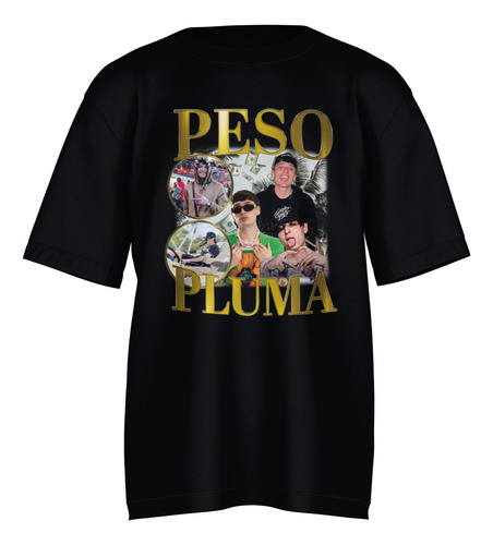 Playera Peso Pluma Dama Oversize Corridos Tumbados Gold