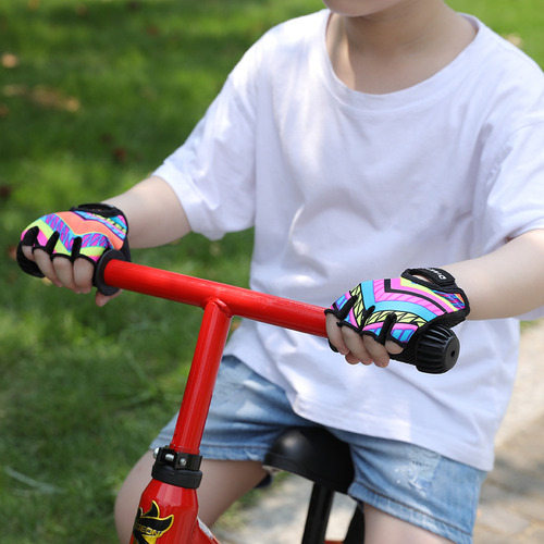 Guantes De Ejercicio Con Medio Dedo Para Niños Balance Bike