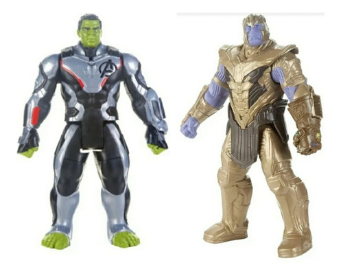 Thanos + Increíble Hulk Marvel 35 Cms Oferta 2 X 1