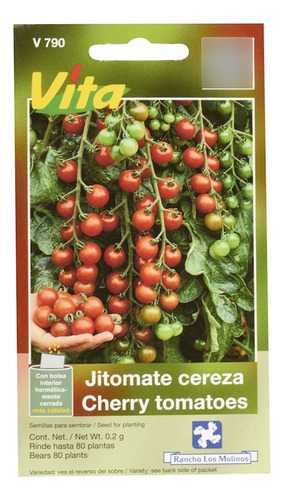 Semillas De Jitomate Cereza Cherry Rojo 0.2 Gr
