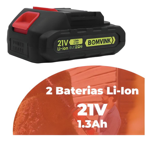 Aparador Cerca Viva 51 Cm 1000w 2 Baterias 21v Profissional