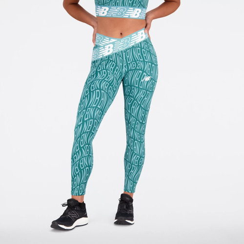 Leggings New Balance Relentless Crossover Hr 7/8 Para Mujer