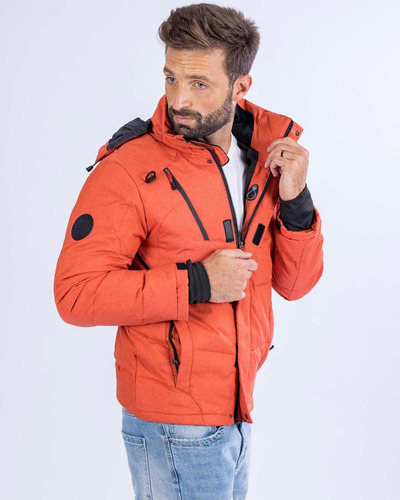 Campera De Hombre Ufo Denver Naranja Super Oferta