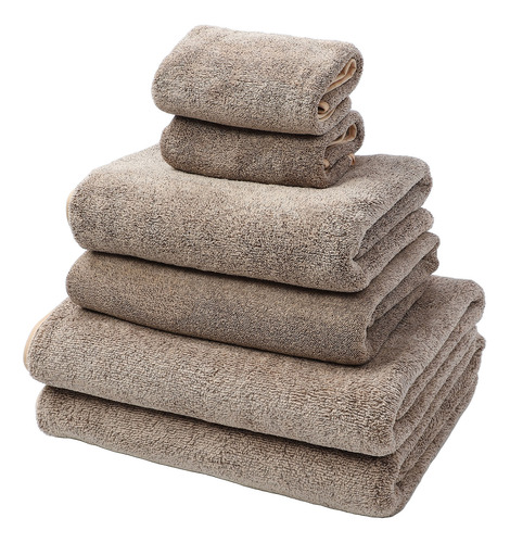 Juego De Toallas De Baño De 6 Piezas, Suaves Y Superabsorben