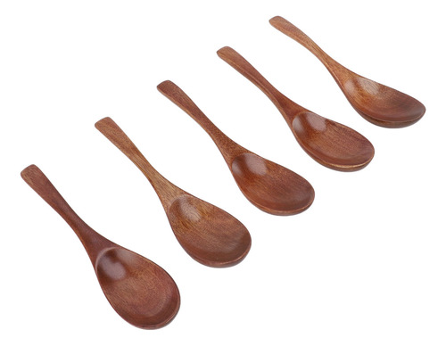 Cucharas De Madera Topincn, 5 Unidades, 6 Pulgadas, Estilo J