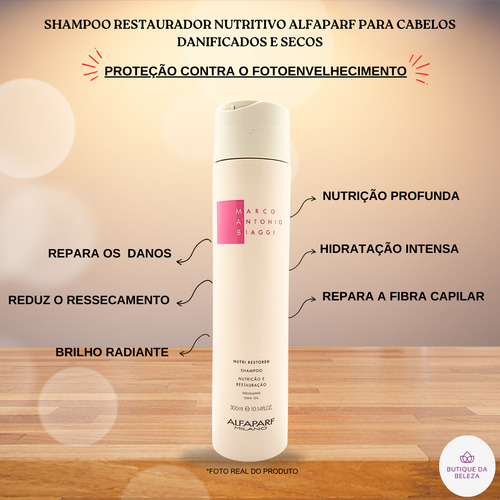 Shampoo Mab Nutri Restore 300ml -nutri E Repara Profissional