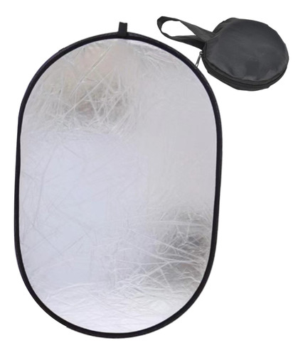 Reflector De Luz Plegable Compacto Plegable 2 En 1 S Plata