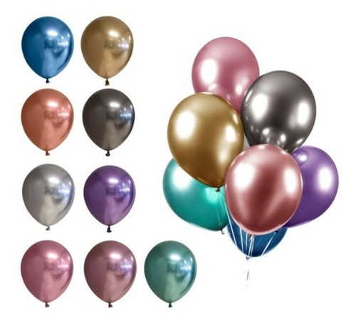 Globos Metalizados Fucsia Pqx50 Und Jd Partyballoons