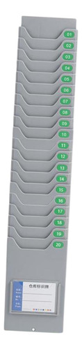 Soporte Para Tarjetas De Tiempo Con 20 Ranuras De Bolsillo
