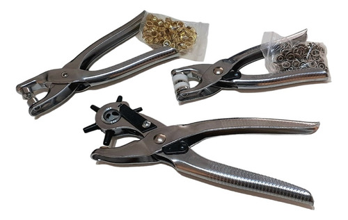 Imagen 3 de 3 de Pinza Sacabocado Set + Pinza Ojal + Bolsa Ojales Z. Centro