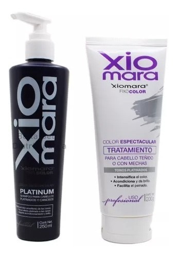 Shampoo Platinum Matizador + Tratamiento Tonos Platinados