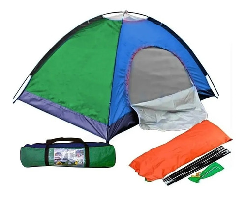 Imagen 1 de 5 de Carpa Camping Para 4 Personas Impermeable Acampar