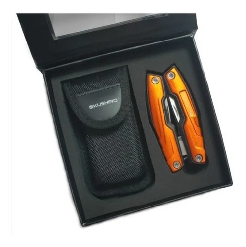 Imagen 2 de 7 de Pinza Multiherramienta Acero Inox Estuche Kushiro 12 En 1