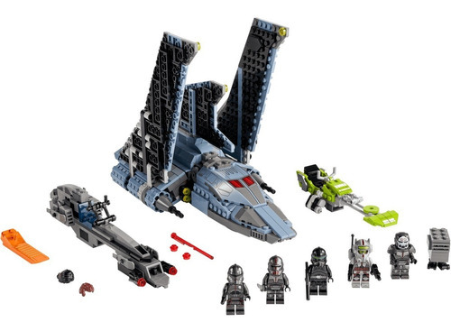 Blocos de construção Lego Star Wars The Bad Batch attack shuttle 969 peças em caixa
