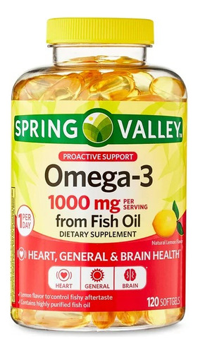 Spring Valley Omega 3 1000mg 120 Capsulas